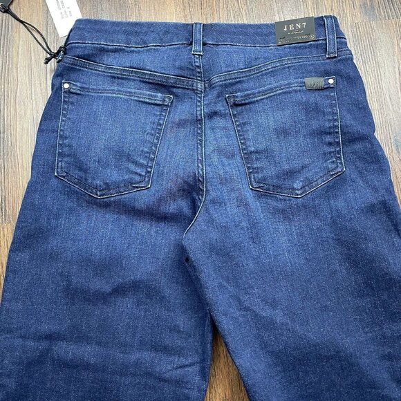 Jen7 by 7 for All Mankind Crop Wide Leg Denim Medium Wash Jeans Women’s Size 6 - Picture 4 of 11